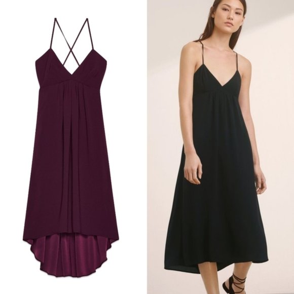 Aritzia Wilfred Cosimo Open Back Midi Dress